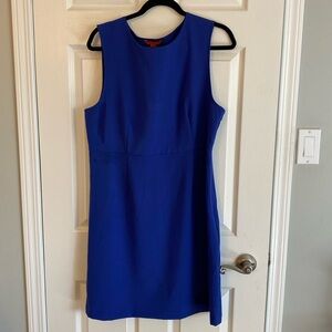 Woman’s royal blue shift dress, size 14, never worn